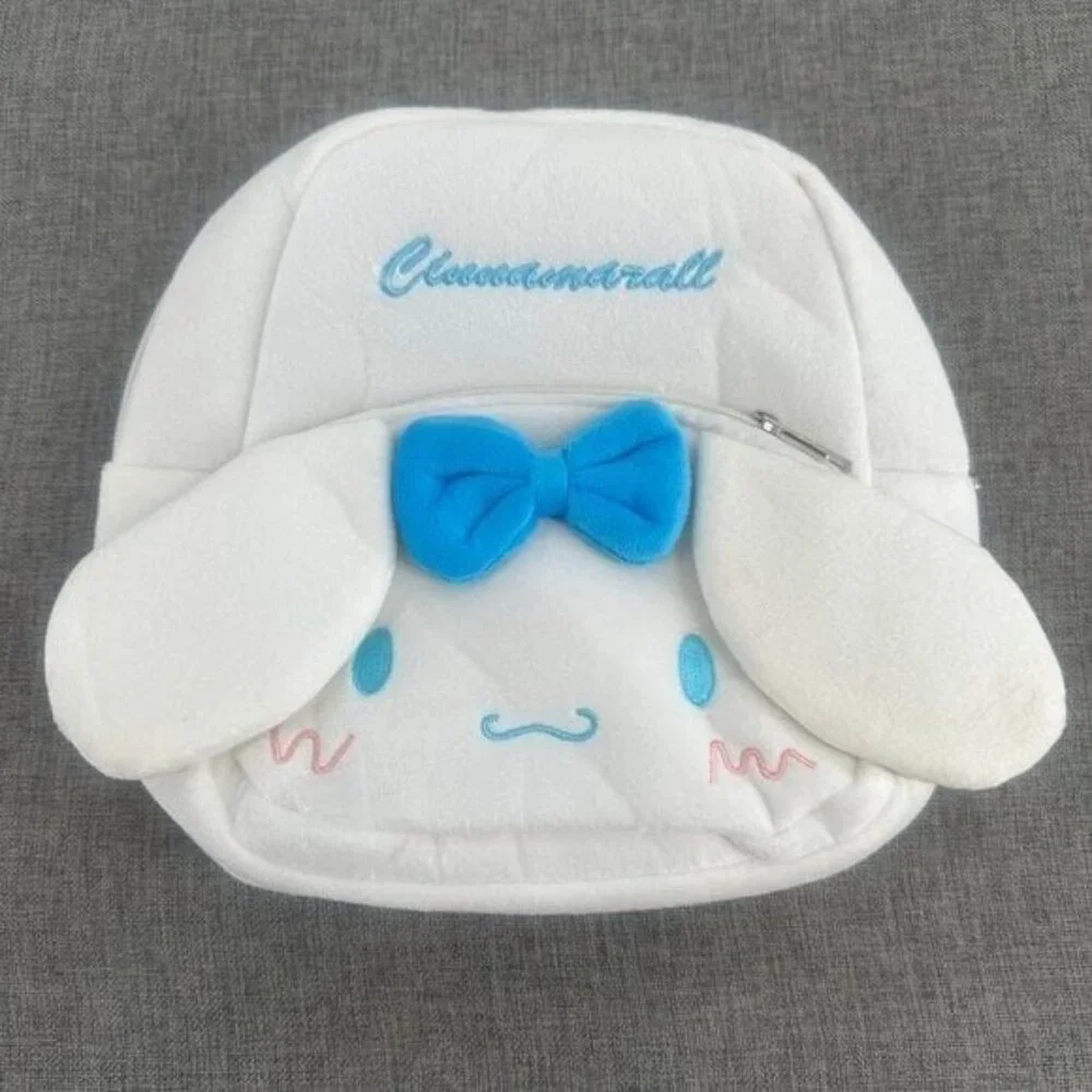 New! Girls Kids Teens Cinnamoroll‎ Plush Backpack White Lightweight 8.5